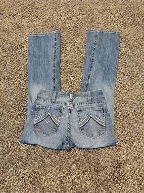 Ariat R.E.A.L Women’s Embroidered Back-Pocket Jeans Mid Rise Boot Cut - Size 31L